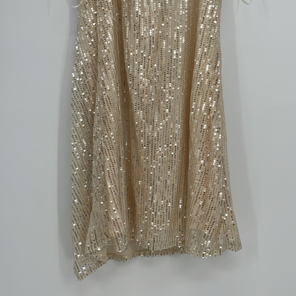 1.4.3. Story by Line Up Gold Sequin Mini Dress - Picture 6 of 7